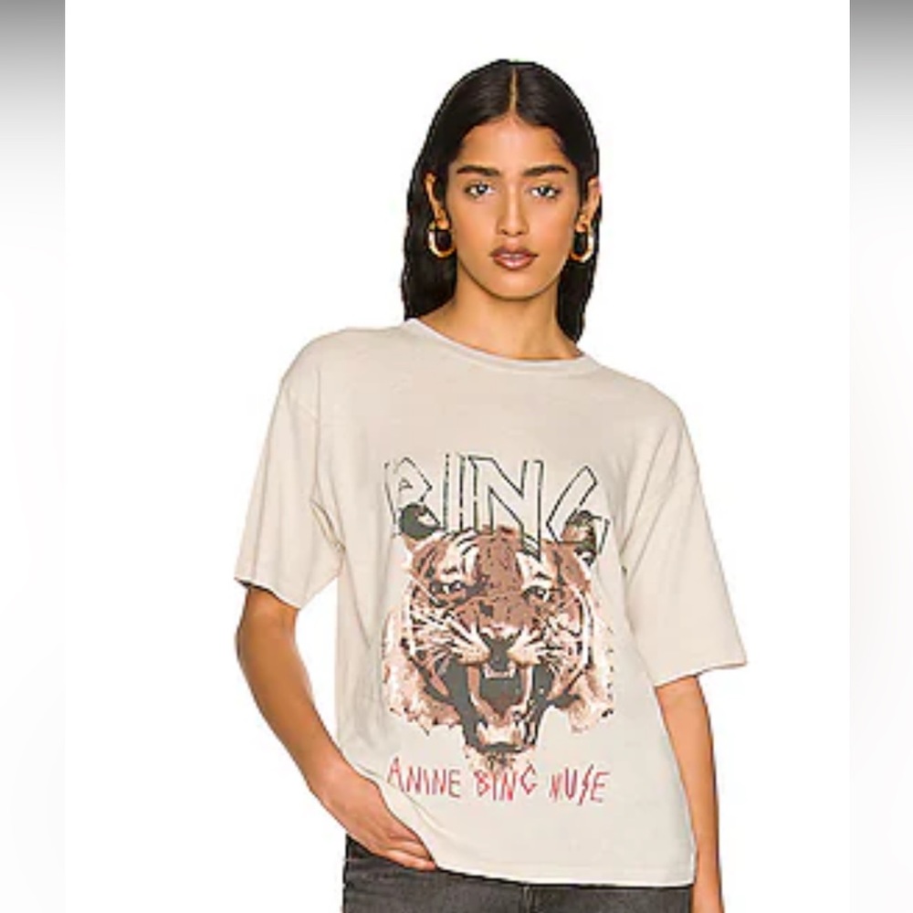 COPY - Anine bing tiger tee beige size m
